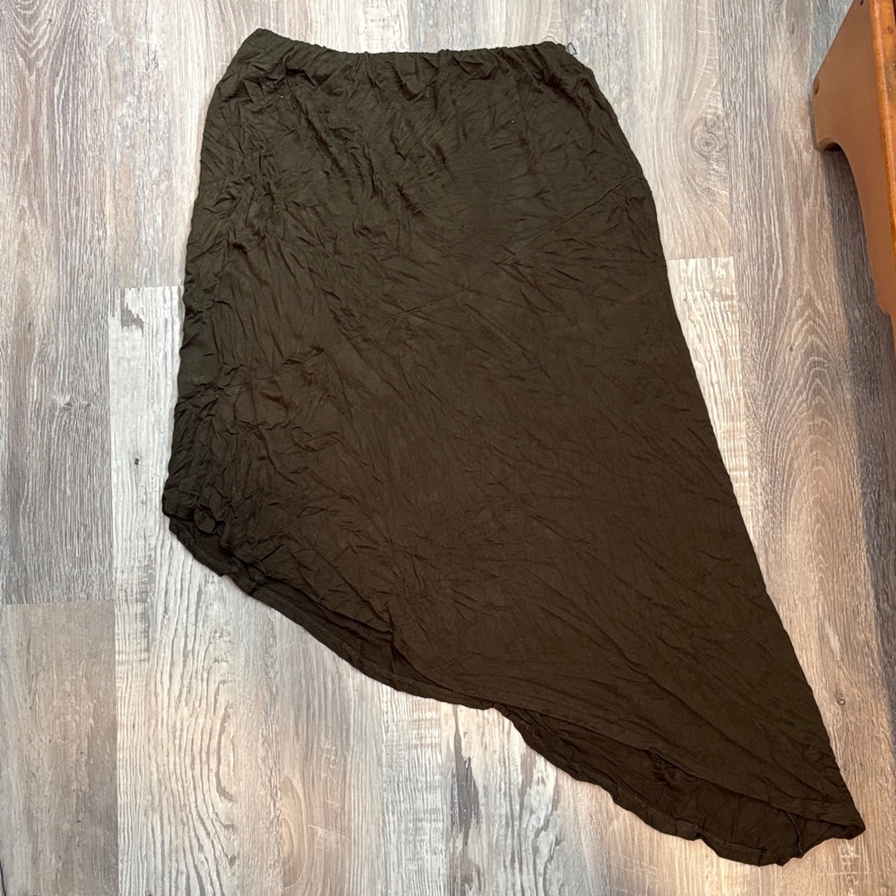 Apt. 9 Asymmetrical Dark Green Skirt